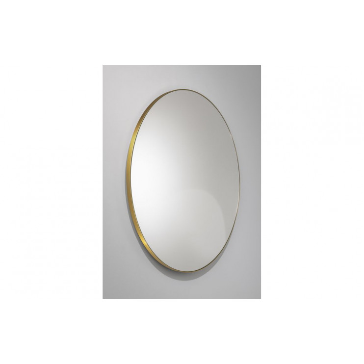 Abode Mayar 600mm Round Mirror - Brushed Brass Abode Mayar 600mm Round Mirror - Brushed Brass