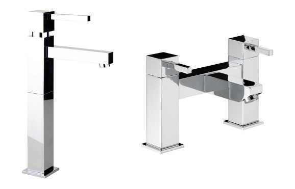 Abode Zeal Pack Offer 3 (Tall Basin Mixer & Bath Filler) - Chrome