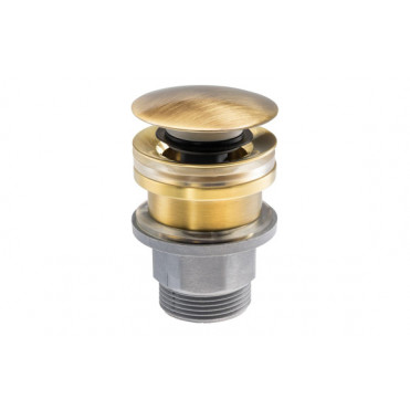 Abode Uno Basin Clicker Waste Universal - Antique Brass