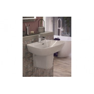 Amyris 600x400mm 1TH Basin & Semi Pedestal