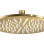 Abode Euphoria 225x225x8mm Circular Showerhead - Antique Brass