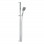Abode Euphoria Square Sliding Rail Shower Kit (Single Pattern) - Chrome