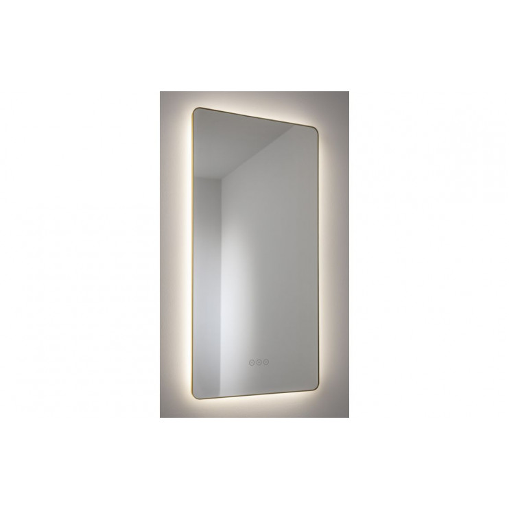 Abode Mayar 450x900mm Tablet LED Mirror - Brushed Brass