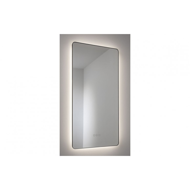Abode Mayar 450x900mm Tablet LED Mirror - Matt Black