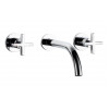 Abode Serenitie Wall Mounted Basin/Bath Mixer - Chrome Bathroom Taps