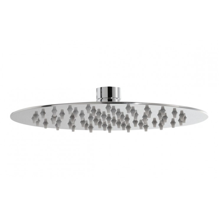 Abode Storm Slimline 200x200x3mm Circular Showerhead - St/Steel