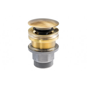 Abode Uno Basin Clicker Waste Universal - Antique Brass Abode Uno Basin Clicker Waste Universal - Antique Brass