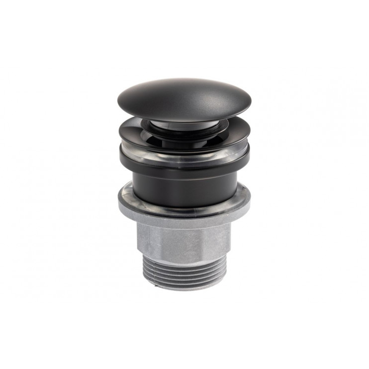 Abode Uno Basin Clicker Waste Universal - Matt Black Abode Uno Basin Clicker Waste Universal - Matt Black