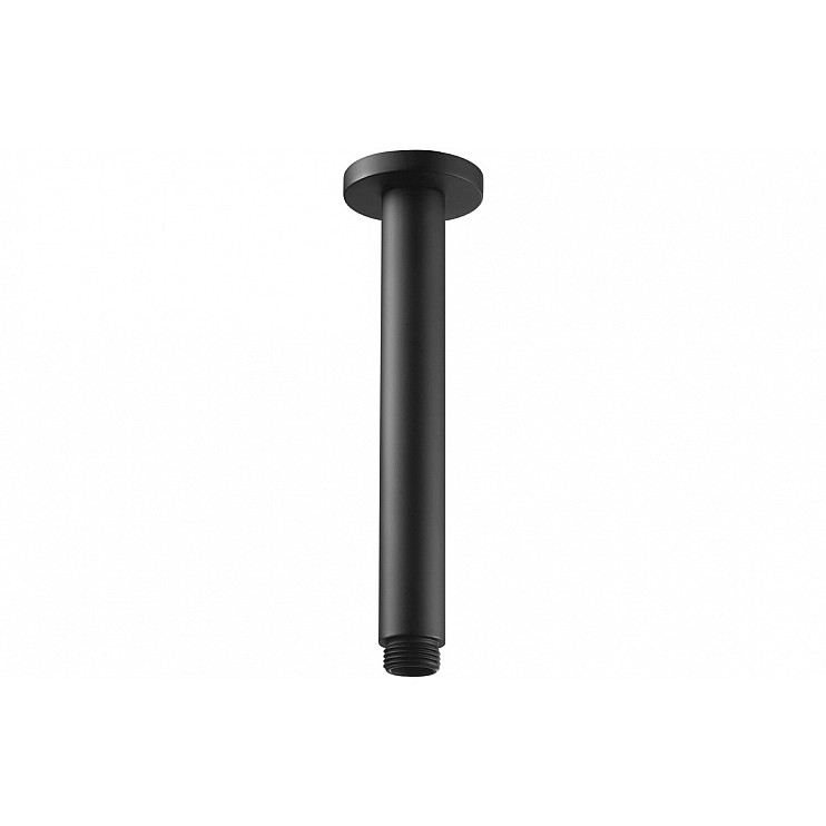 Aurora 180mm Round Ceiling Arm - Matt Black Aurora 180mm Round Ceiling Arm - Matt Black