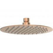 Aurora 200mm Round Ultraslim Showerhead - Brushed Bronze
