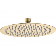 Aurora 250mm Round Ultraslim Showerhead - Brushed Brass