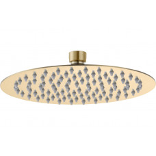 Aurora 250mm Round Ultraslim Showerhead - Brushed Brass Aurora 250mm Round Ultraslim Showerhead - Brushed Brass