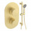 Aurora Round Shower Valve & Kit Pack 2 - Brushed Brass