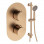 Aurora Round Shower Valve & Kit Pack 2 - Brushed Bronze