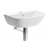 Cedarwood 450x320mm 1TH Cloakroom Basin & Chrome Bottle Trap