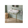 Celine 810mm 1TH Console Basin - Brushed Brass