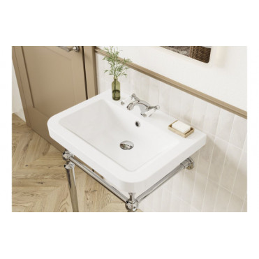 Celine 610mm 1TH Console Basin - Chrome