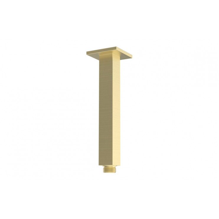 Cosmic 180mm Square Ceiling Arm - Brushed Brass Cosmic 180mm Square Ceiling Arm - Brushed Brass