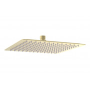 Cosmic 250mm Square Ultraslim Showerhead - Brushed Brass