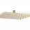 Cosmic 250mm Square Ultraslim Showerhead - Brushed Brass
