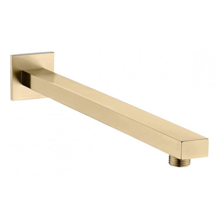 Cosmic 350mm Square Shower Arm - Brushed Brass Cosmic 350mm Square Shower Arm - Brushed Brass