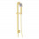 Cosmic Square Riser Rail Kit w/Elbow & Handset - Brushed Brass
