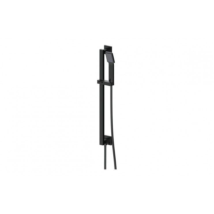 Cosmic Square Riser Rail Kit w/Elbow & Handset - Matt Black
