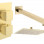 Cosmic Square Shower Valve & Kit Pack 1 - Brushed Brass