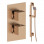 Cosmic Square Shower Valve & Kit Pack 2 - Brushed Bronze