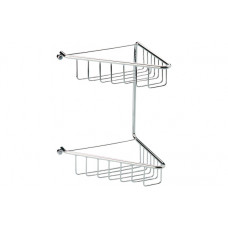Elena 2-Tier Corner Shower Caddy - Chrome