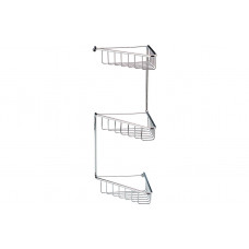 Elena 3-Tier Corner Shower Caddy - Chrome