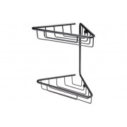 Elena 2-Tier Corner Shower Caddy - Black