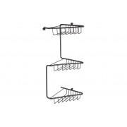Elena 3-Tier Corner Shower Caddy - Black