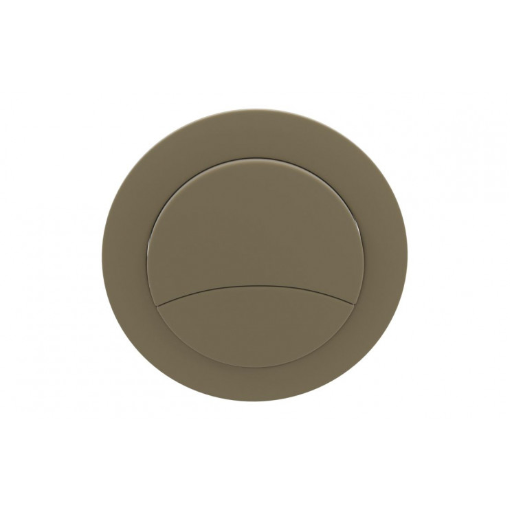 Dual Push Button Cover (Rod) - Brushed Brass