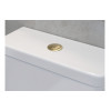 Dual Push Button Cover (Rod) - Brushed Brass