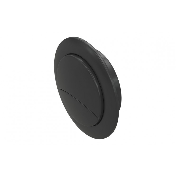 Dual Push Button Cover (Rod) - Matt Black