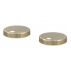 Toilet Seat Cover Caps - Brushed Brass