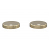 Toilet Seat Cover Caps - Brushed Brass