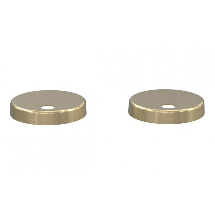 Toilet Seat Cover Caps - Brushed Brass