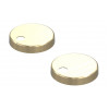 Toilet Seat Cover Caps - Brushed Brass