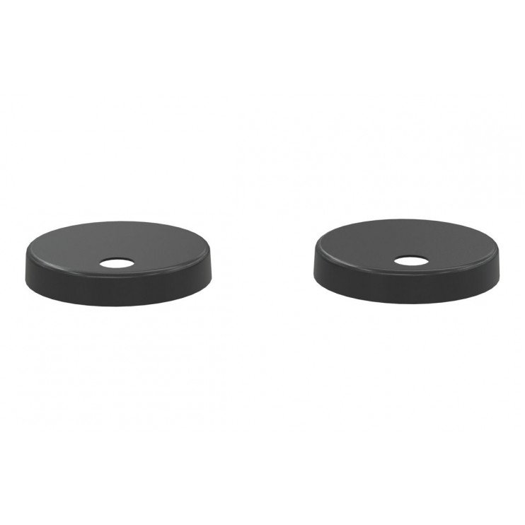 Toilet Seat Cover Caps - Matt Black