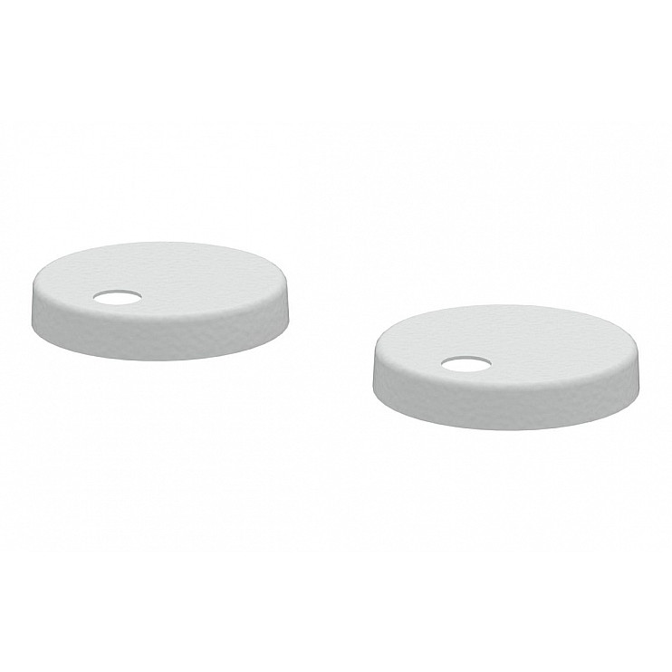 Sherbourne Toilet Seat Cover Caps - White