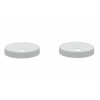 Toilet Seat Cover Caps - White