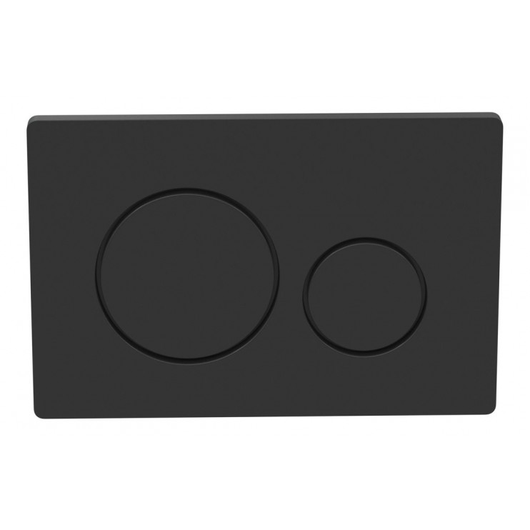 Flushplates DIAC0296 Round Push Button Flushplate - Black
