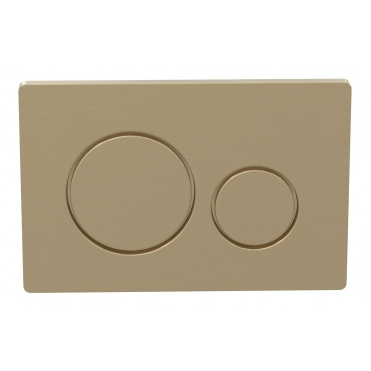 Flushplates DIAC0300 Round Push Button Flushplate - Brushed Brass