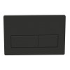 Flushplates DIAC0306 Rectangle Push Button Flushplate - Black