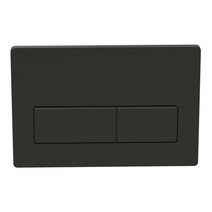 Flushplates DIAC0306 Rectangle Push Button Flushplate - Black