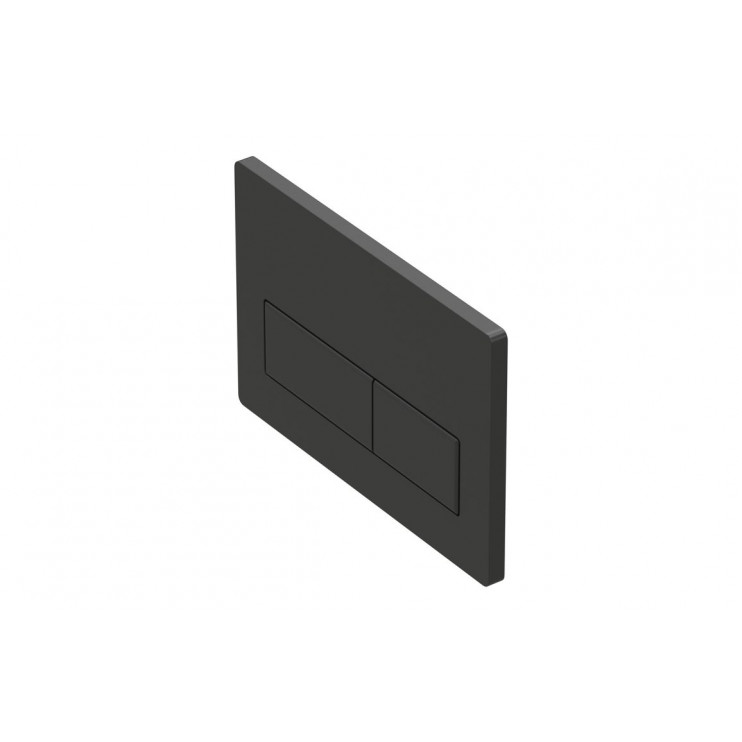 Flushplates DIAC0306 Rectangle Push Button Flushplate - Black