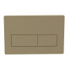 Flushplates DIAC0310 Rectangle Push Button Flushplate - Brushed Brass