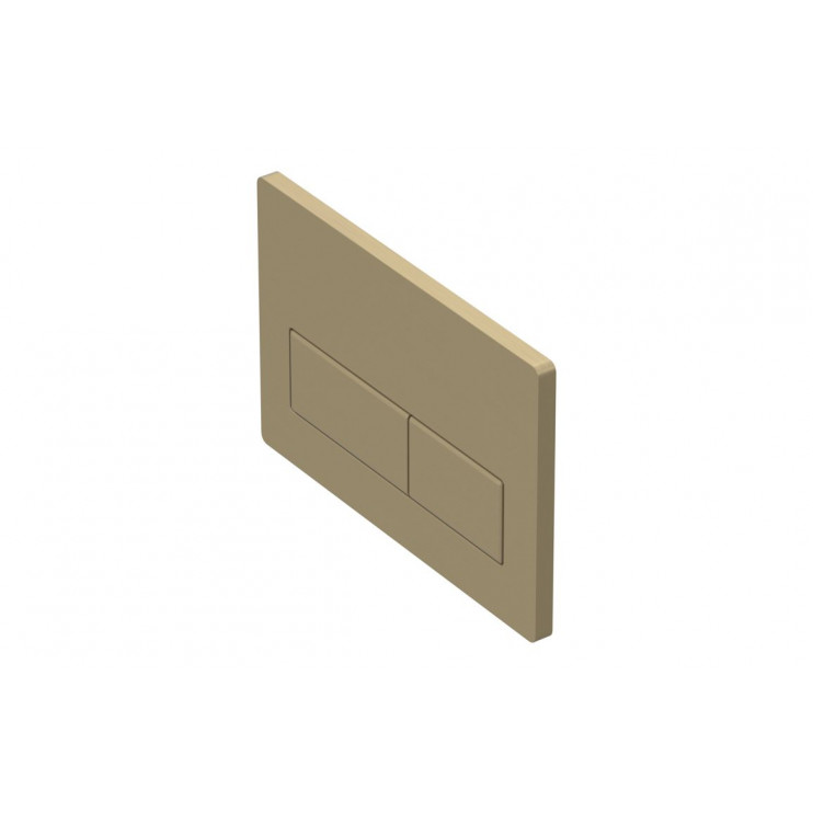 Flushplates DIAC0310 Rectangle Push Button Flushplate - Brushed Brass
